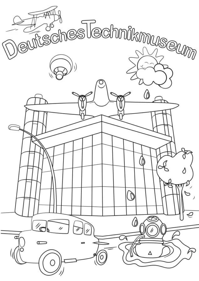 Desenhos de Berlim Para Colorir 21