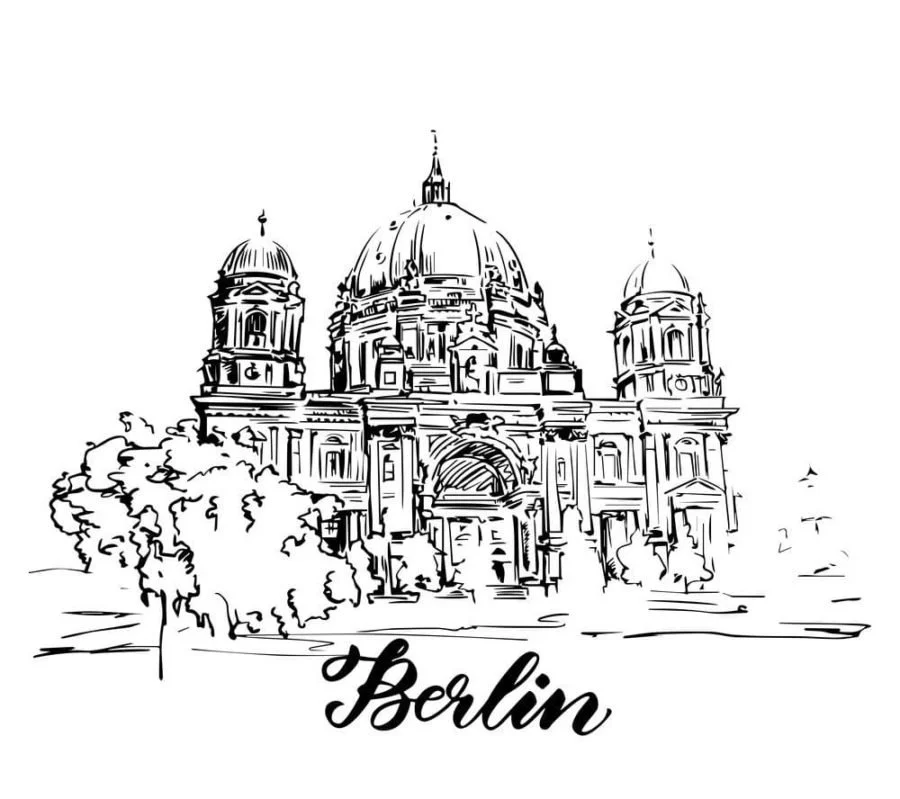 Desenhos de Berlim Para Colorir 6
