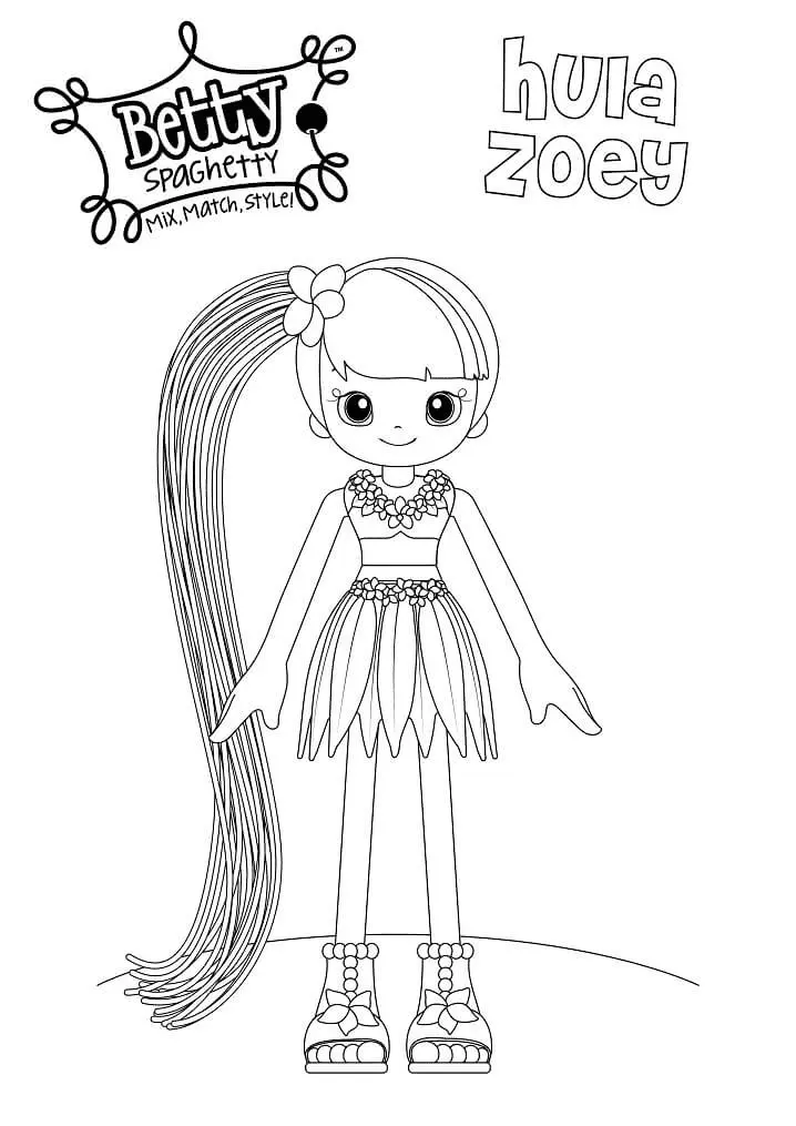 Betty Spaghetty Para Colorear 26