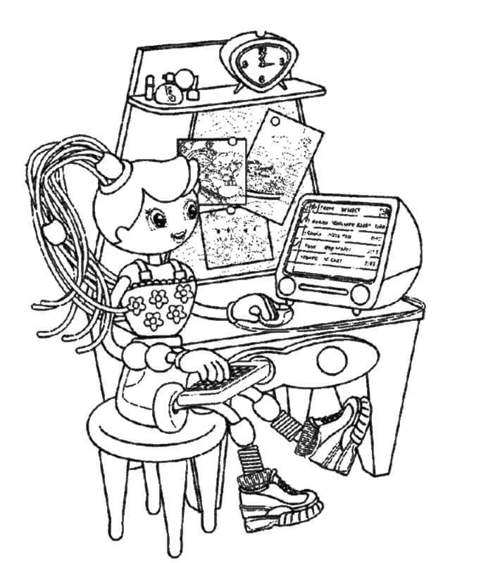Betty Spaghetty Para Colorear 9