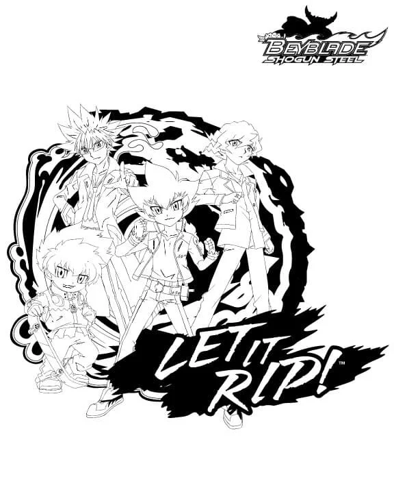 Beyblade Ausmalbilder 68