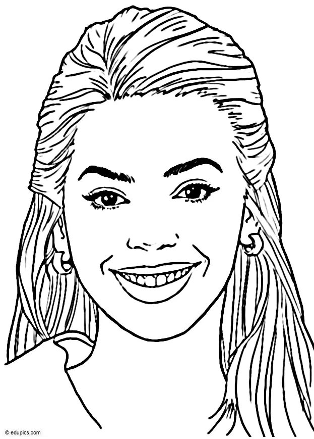 Beyonce Para Colorear 11