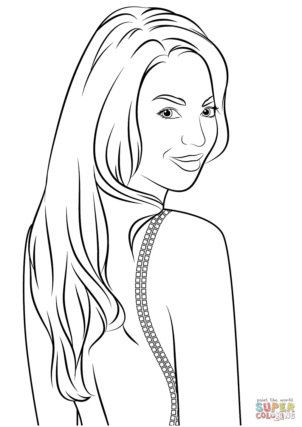 Beyonce Para Colorear 14