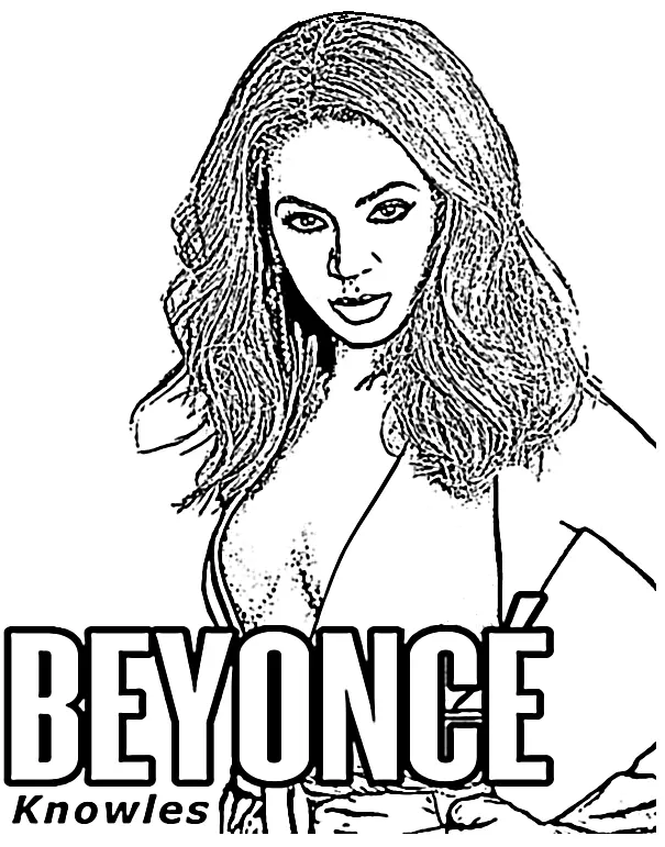 Beyonce Para Colorear 15