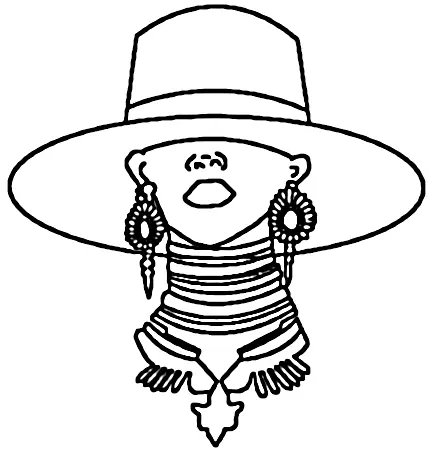 Beyonce Para Colorear 16