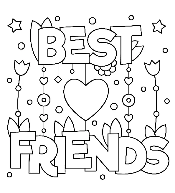 BFF Coloring Pages 14
