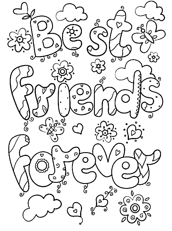 BFF Coloring Pages 16