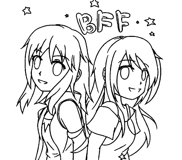 BFF Coloring Pages 17