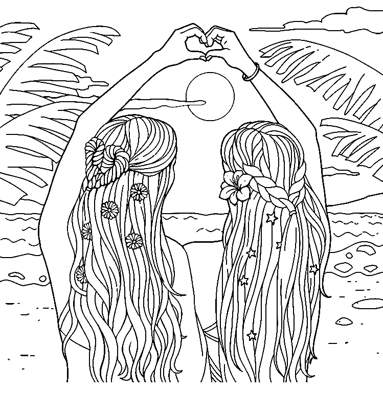 BFF Coloring Pages 2