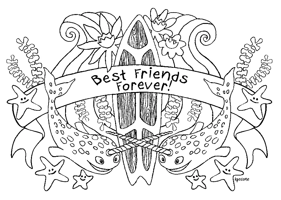 BFF Coloring Pages 29