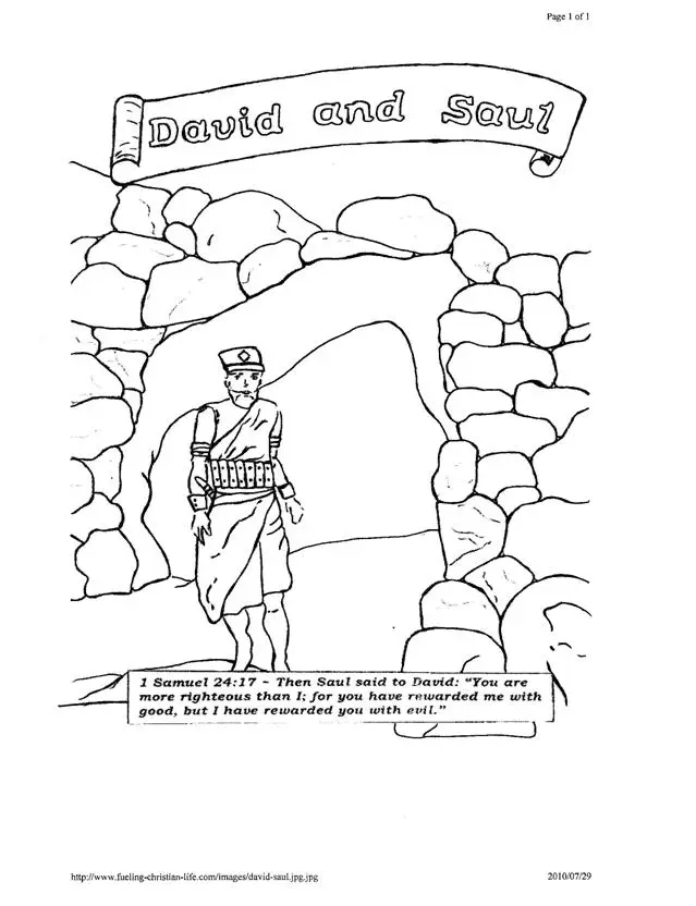Bible King Coloring Pages 11