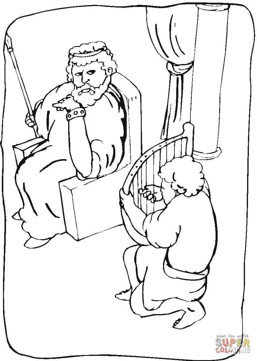 Bible King Coloring Pages 17