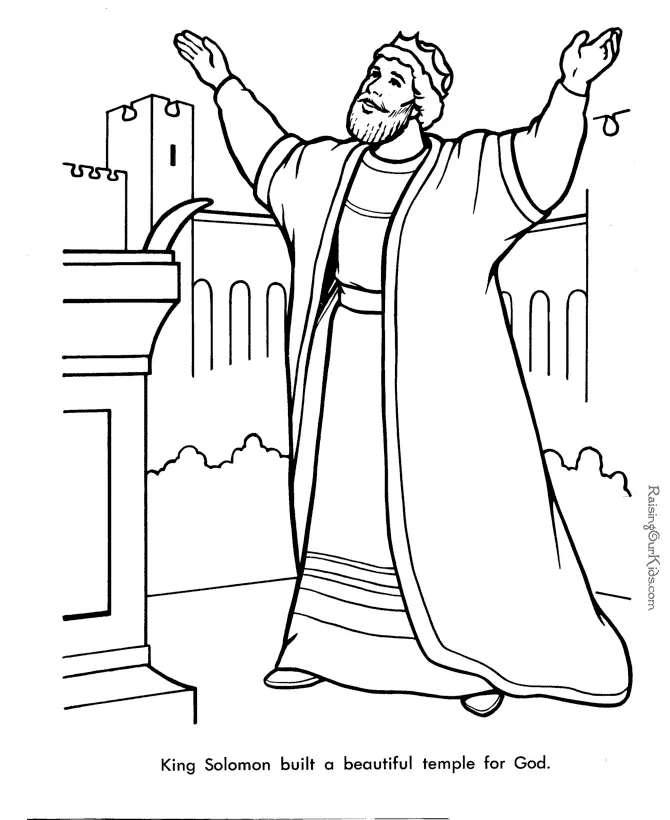 Bible King Coloring Pages 22