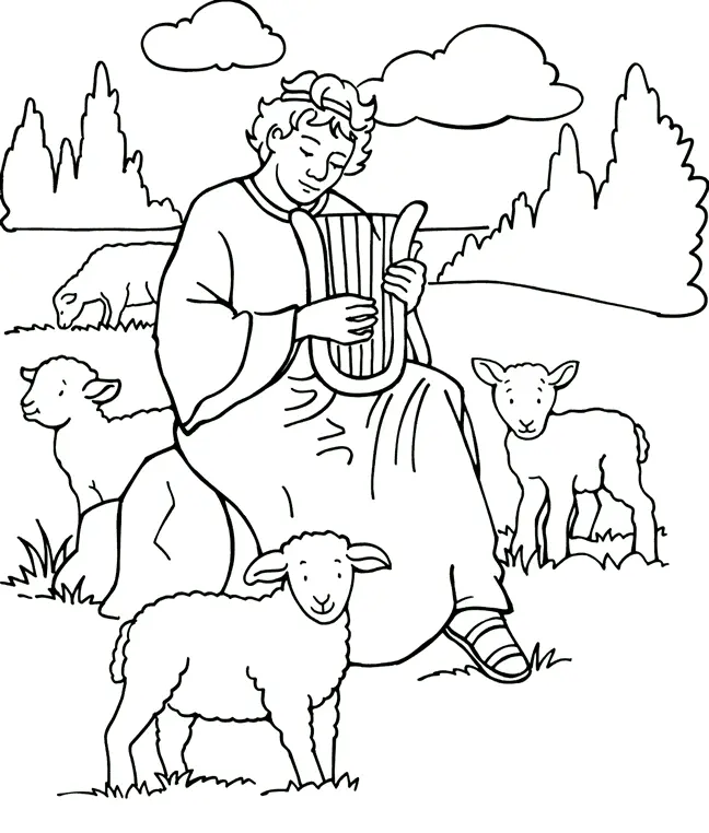 Bible King Coloring Pages 24