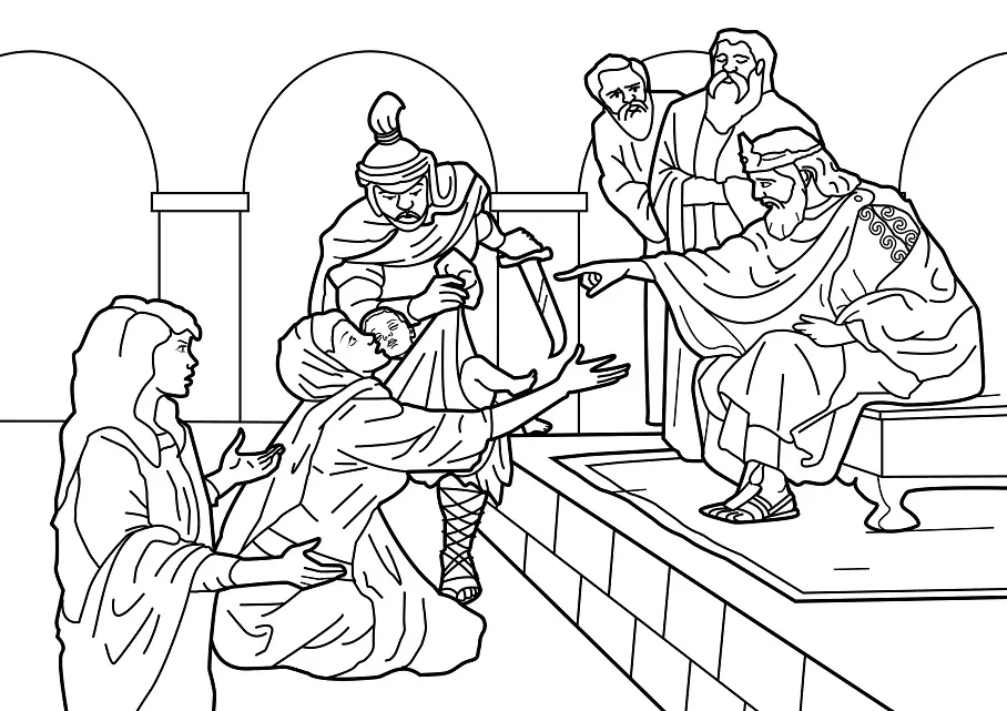 Bible King Coloring Pages 30