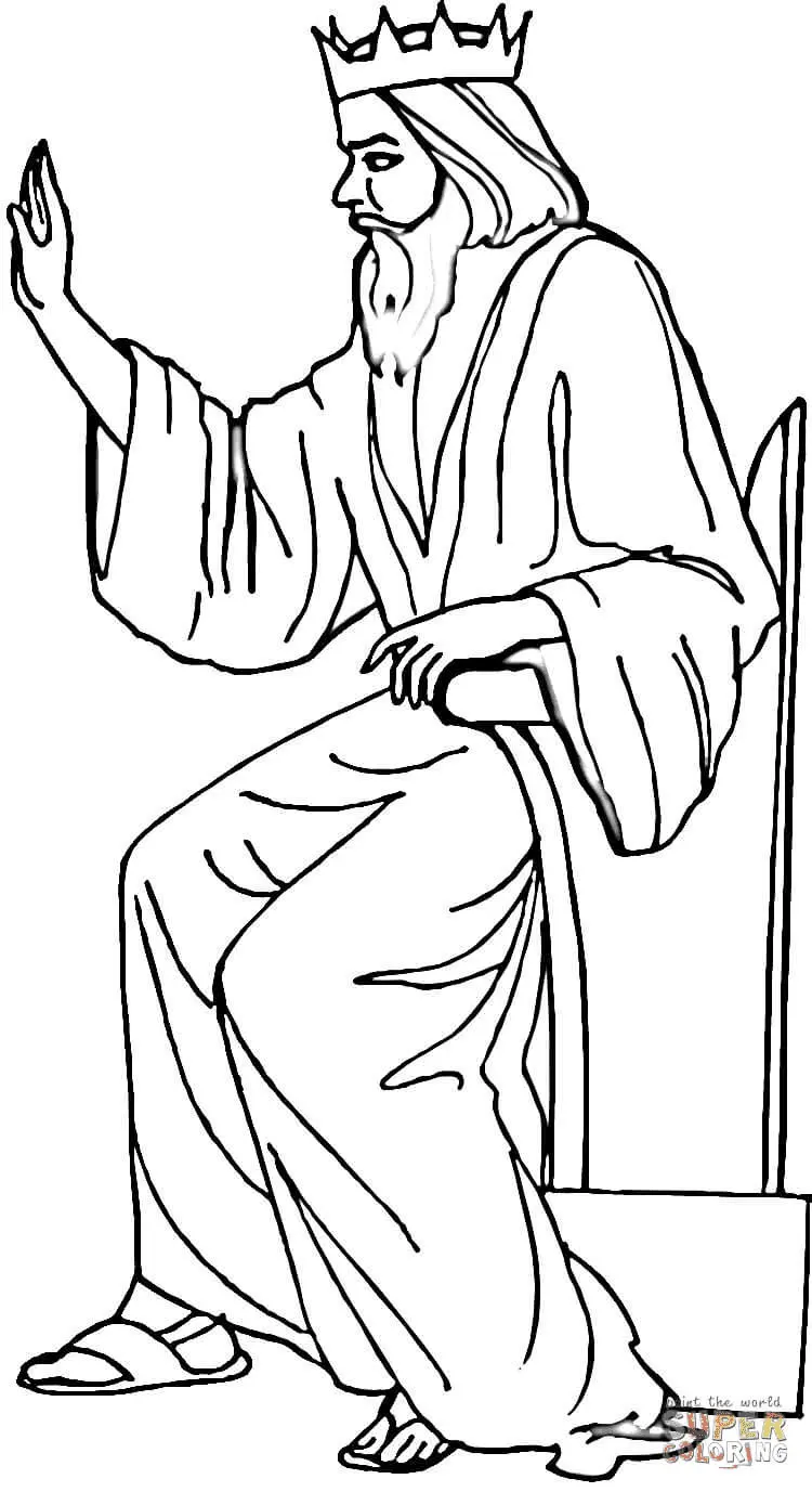 Bible King Coloring Pages 32