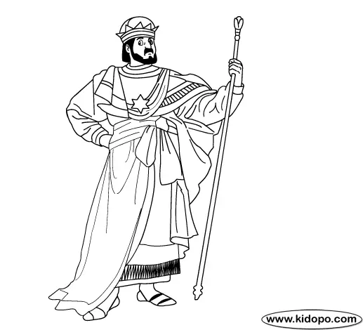 Bible King Coloring Pages 34