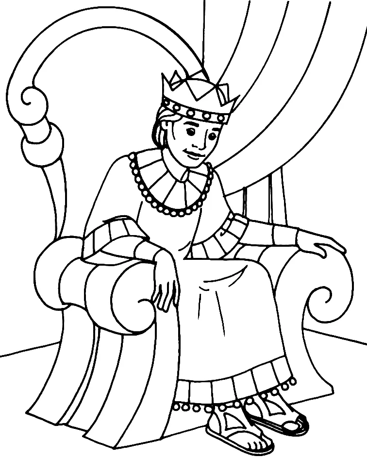 Bible King Coloring Pages 7