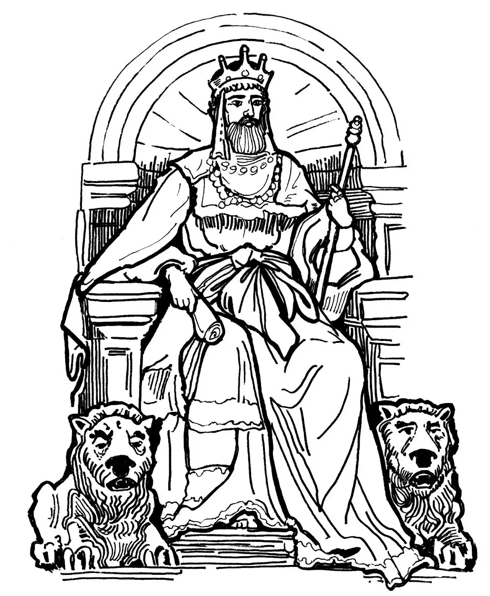 Bible King Coloring Pages 8