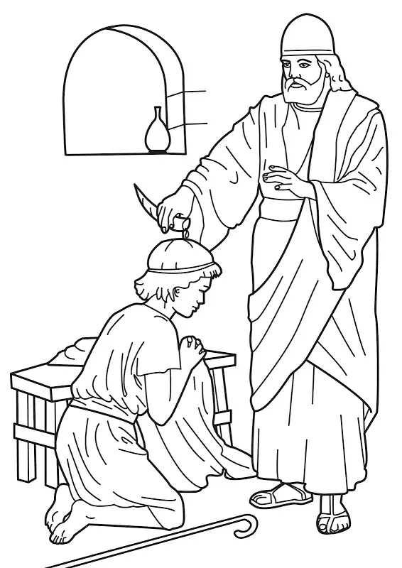 Bible King Coloring Pages 9