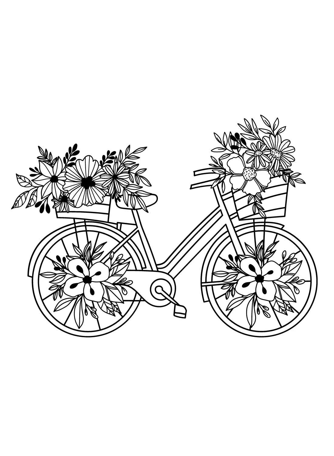 Bicycle Coloring Pages 11