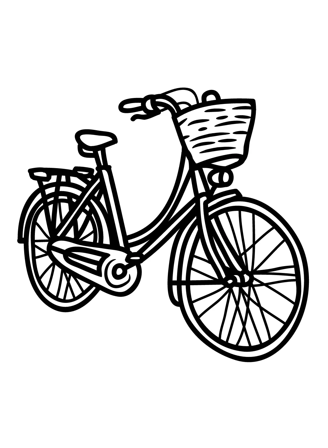 Bicycle Coloring Pages 14