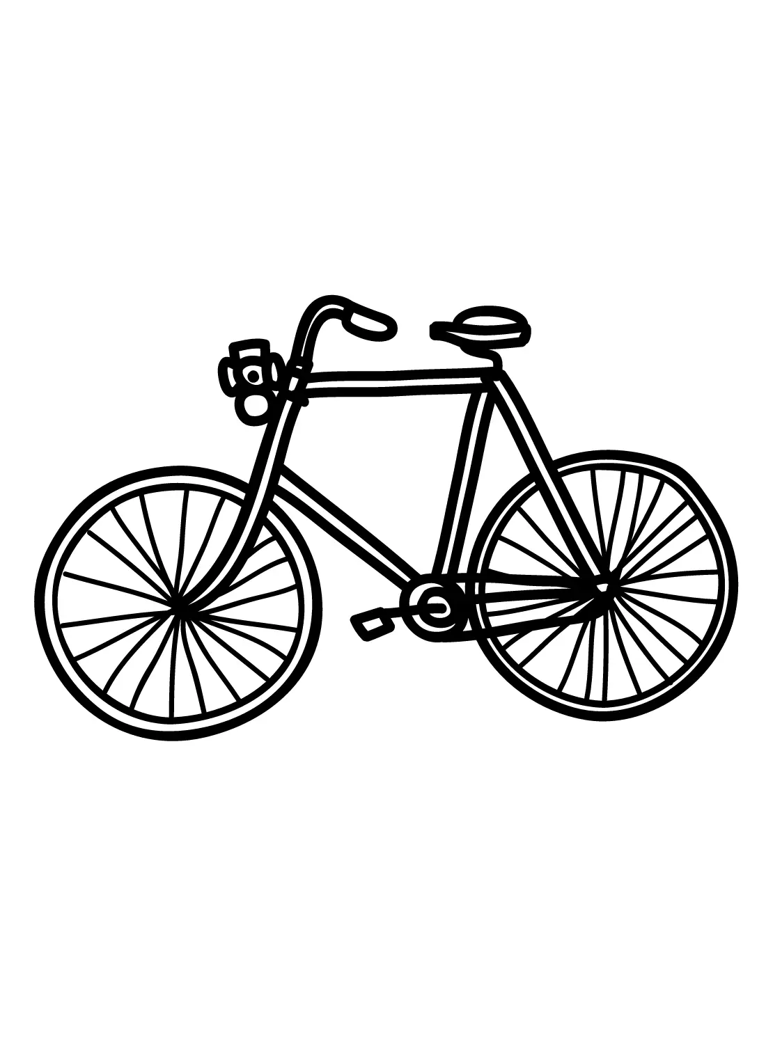 Bicycle Coloring Pages 17