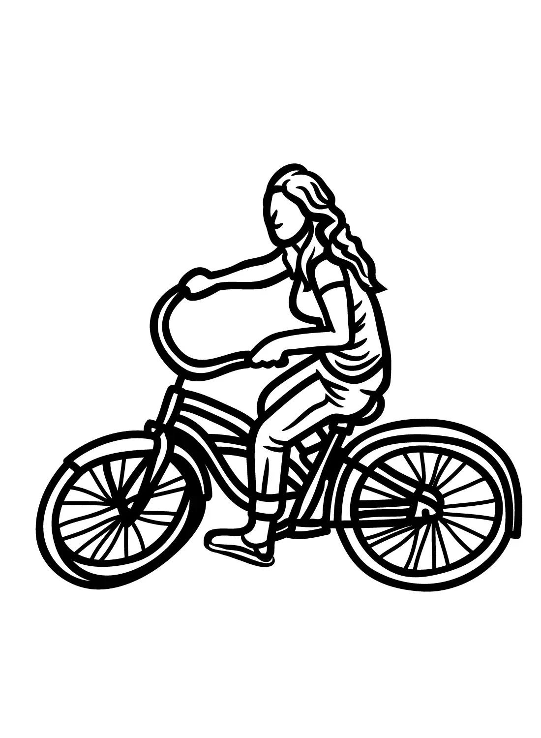 Bicycle Coloring Pages 19