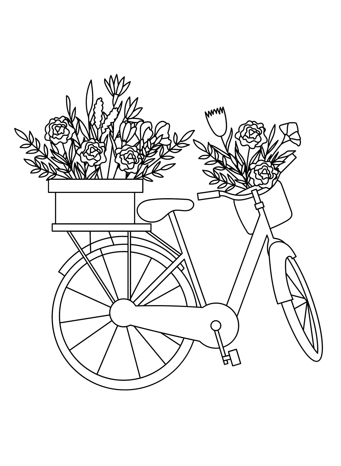 Bicycle Coloring Pages 2