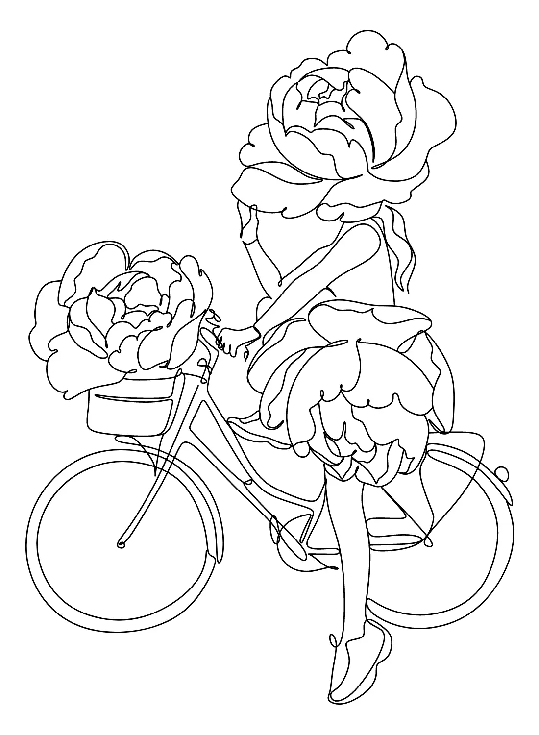 Bicycle Coloring Pages 3