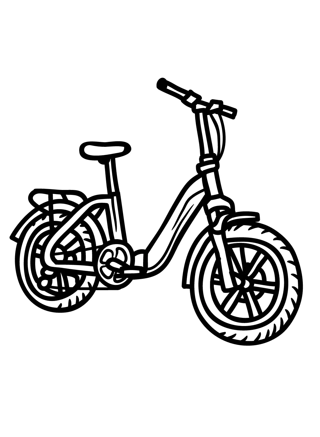 Bicycle Coloring Pages 4