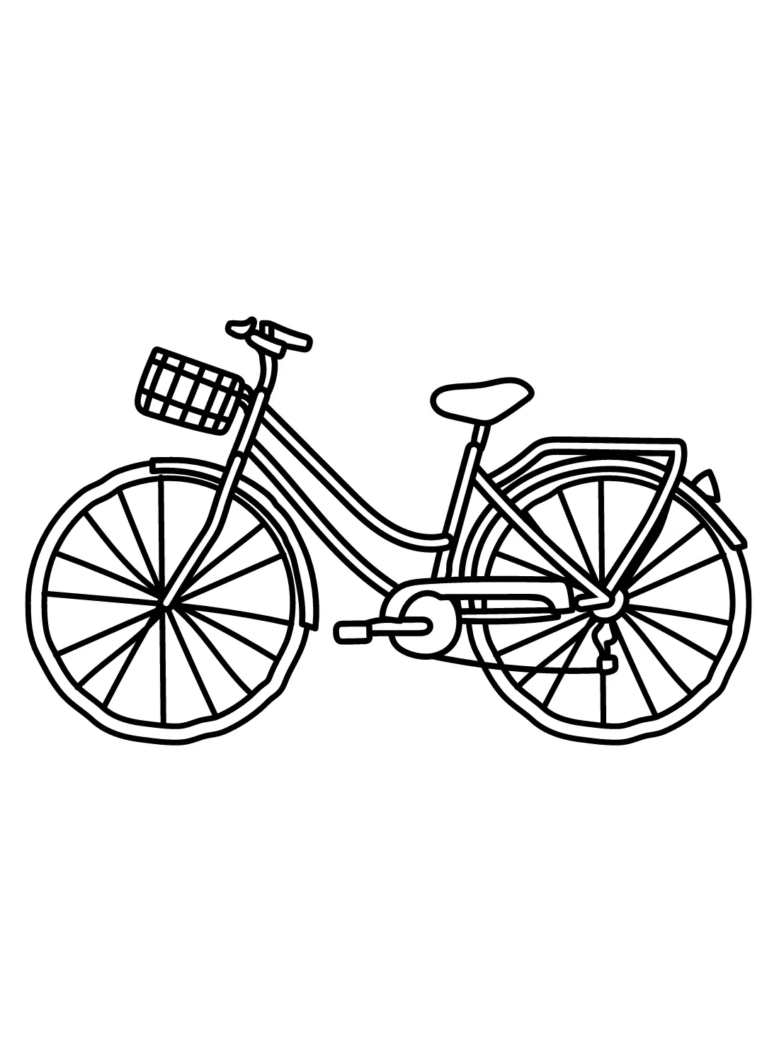 Bicycle Coloring Pages 5