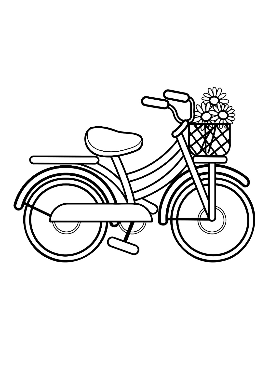 Bicycle Coloring Pages 7