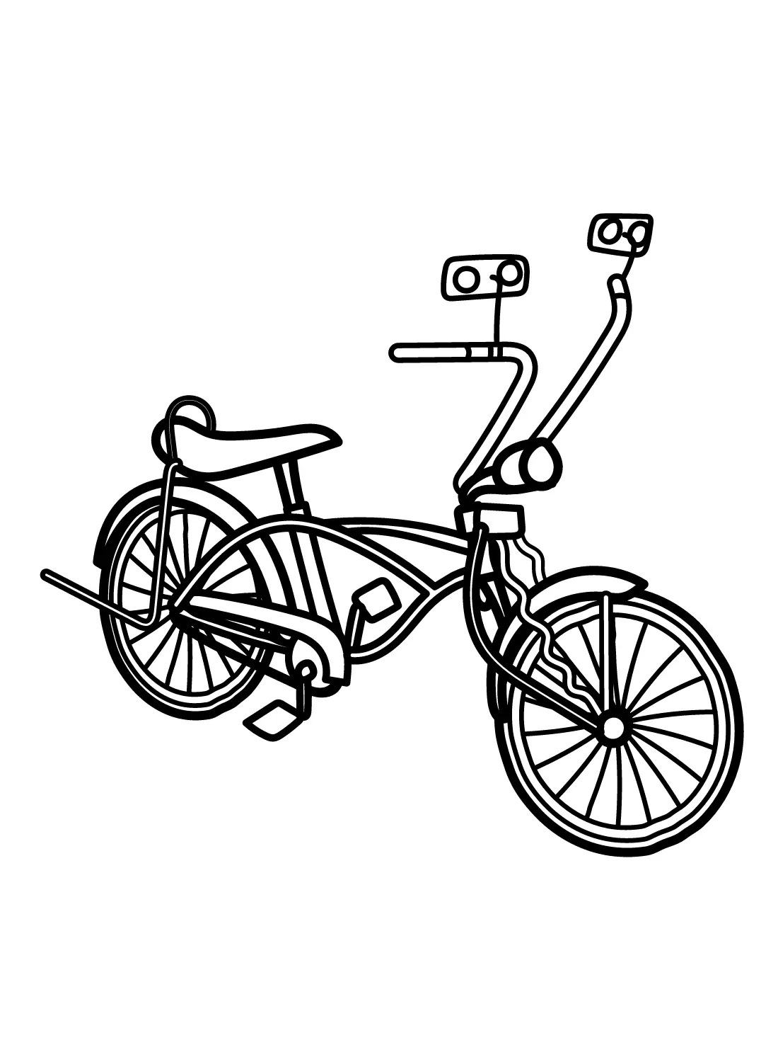 Bicycle Coloring Pages 8