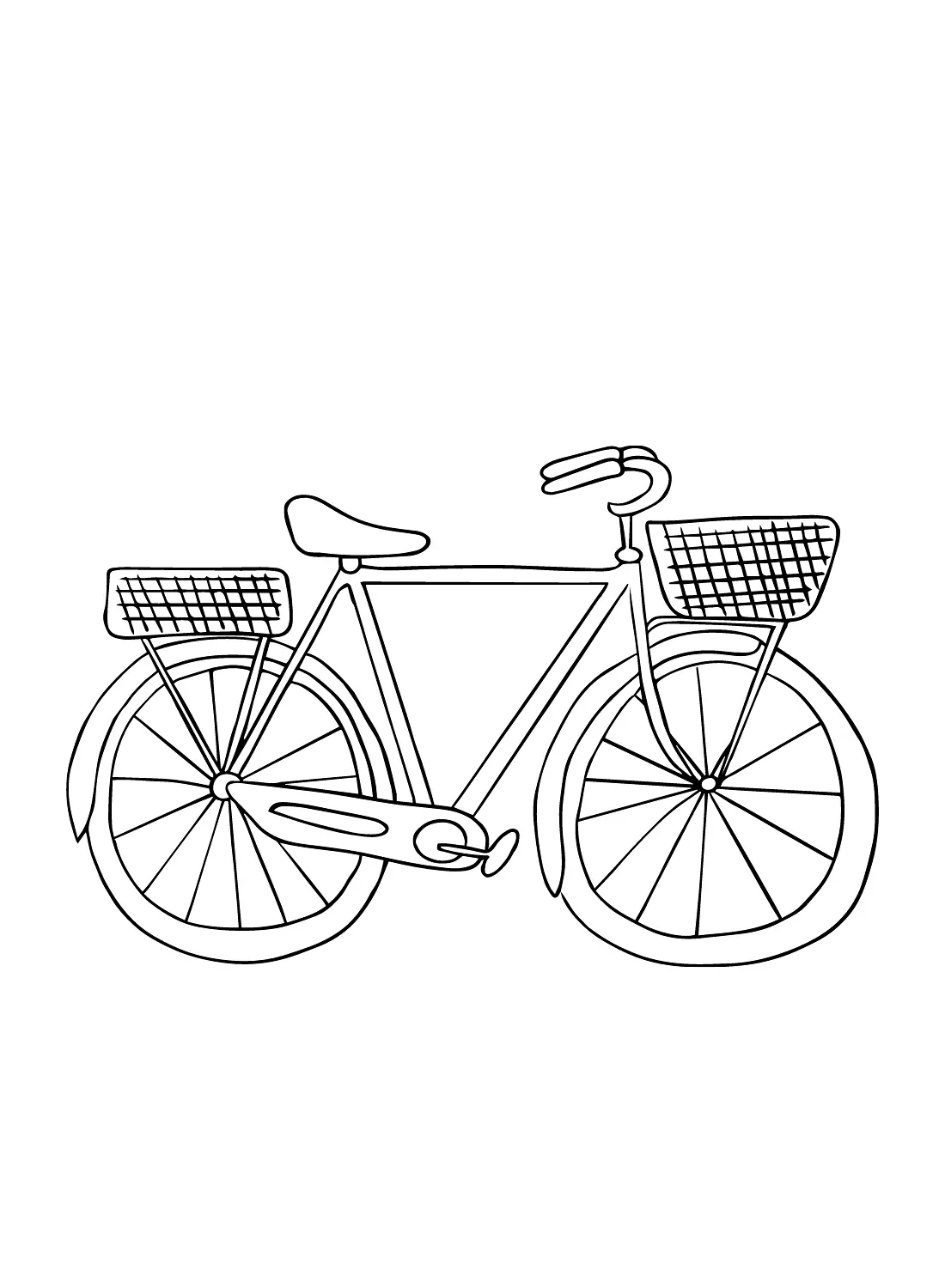 Bicycle Coloring Pages 9