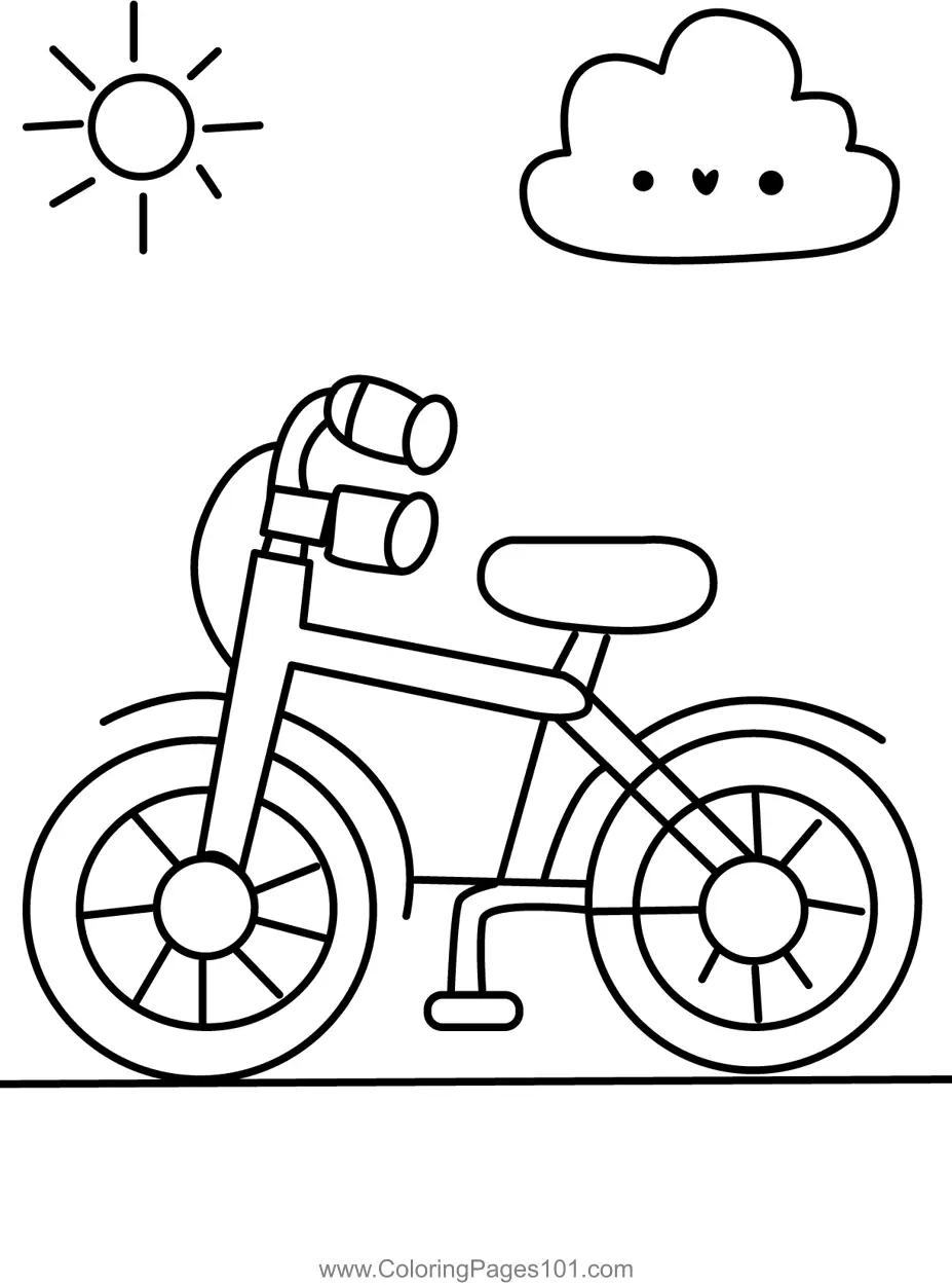 Bicycles Coloring Pages 2