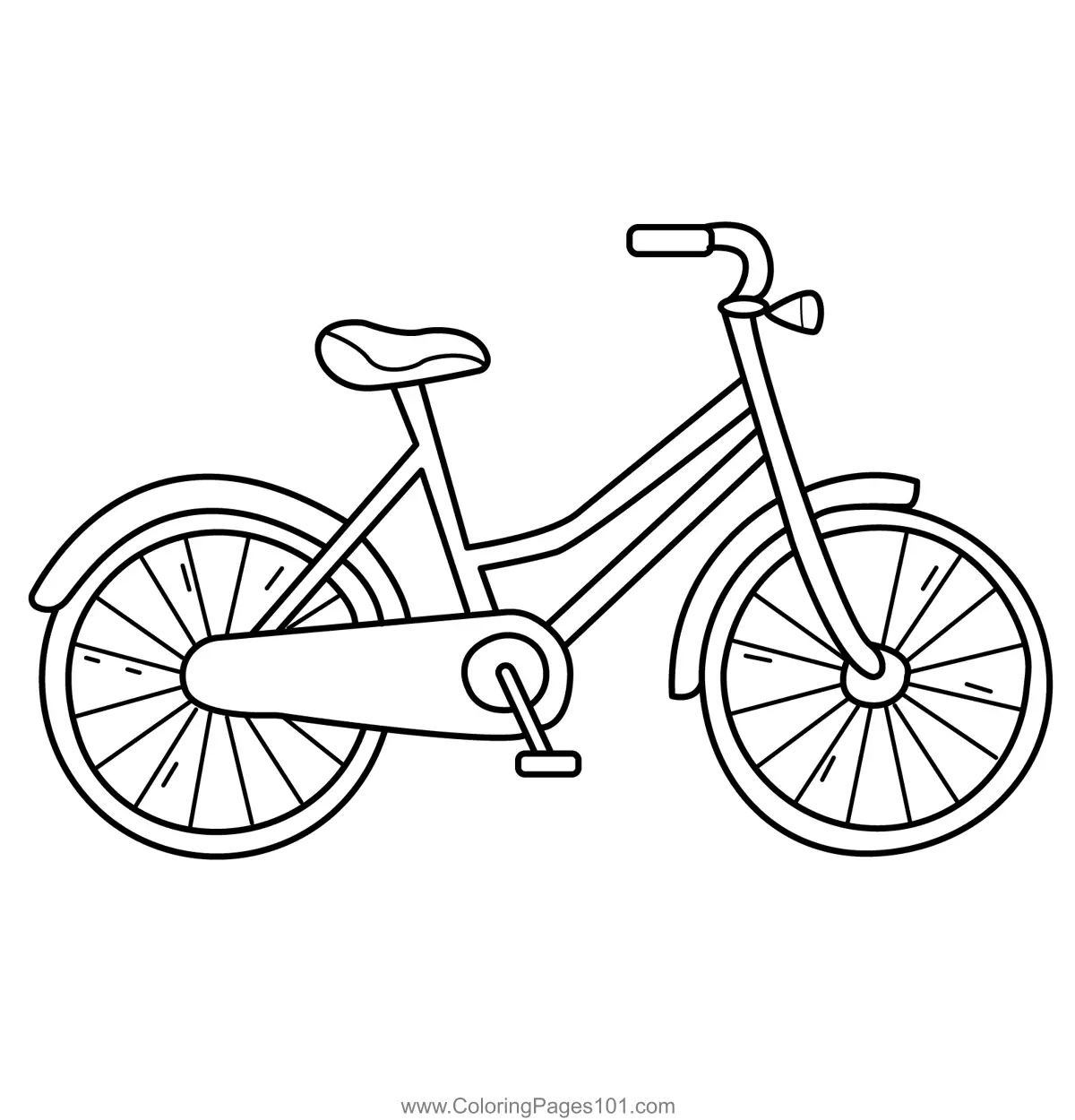 Bicycles Coloring Pages 5