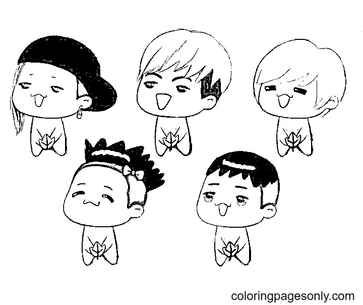 Desenhos de Big Bang Para Colorir 18