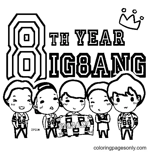 Desenhos de Big Bang Para Colorir 27