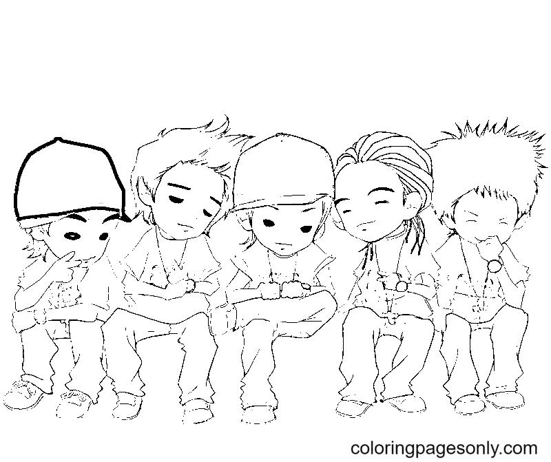 Desenhos de Big Bang Para Colorir 4