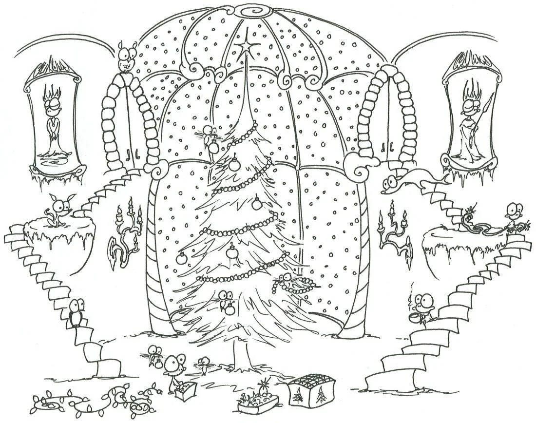 Big Christmas Tree Coloring Pages 18