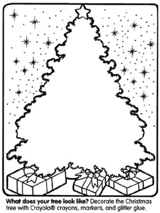 Big Christmas Tree Coloring Pages 21