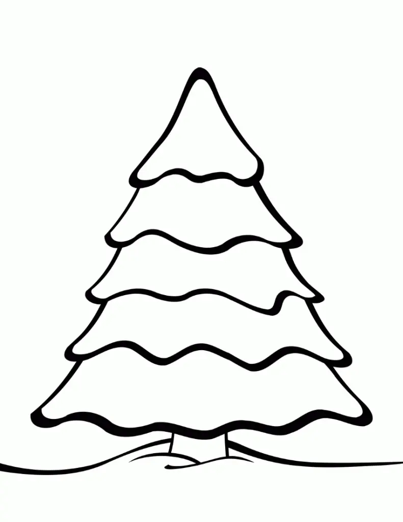 Big Christmas Tree Coloring Pages 24