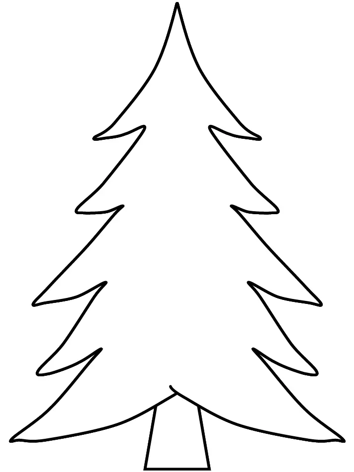 Big Christmas Tree Coloring Pages 7