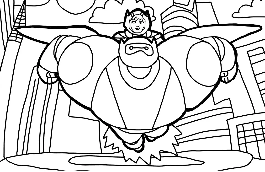 Desenhos de Big Hero 6 Para Colorir 12