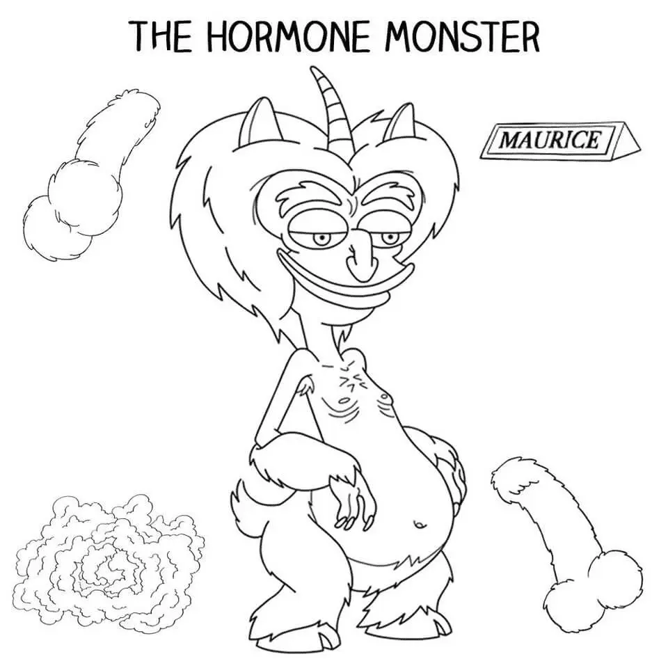Big Mouth Coloring Pages 10