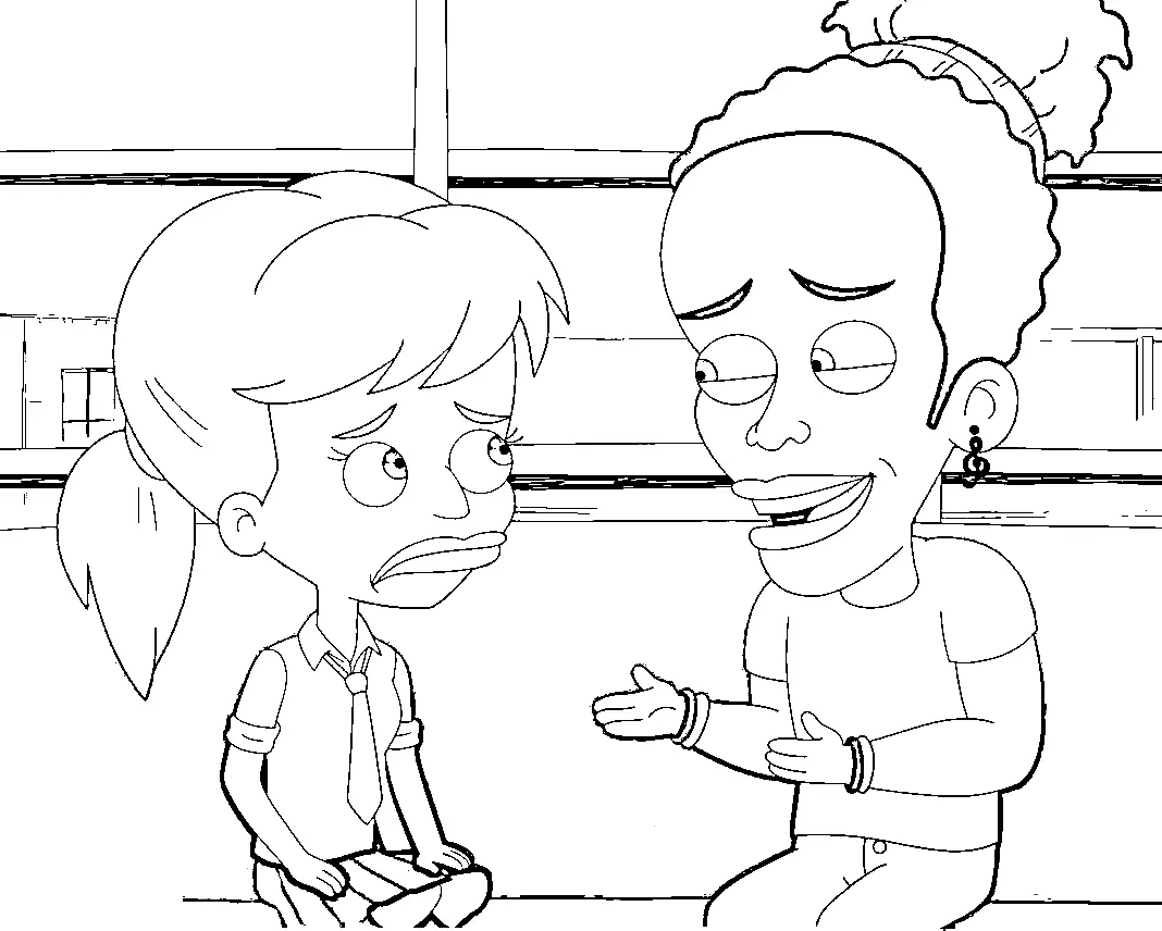 Big Mouth Coloring Pages 12