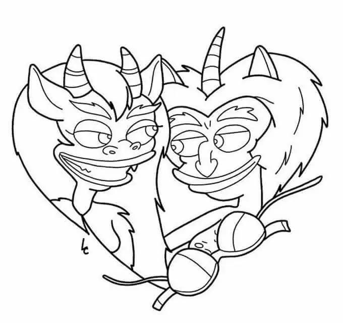 Big Mouth Coloring Pages 13
