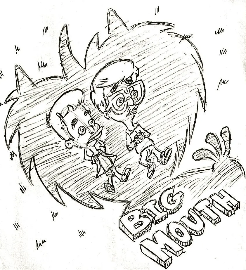 Big Mouth Coloring Pages 2