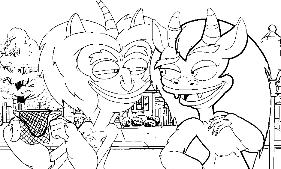 Big Mouth Coloring Pages 7